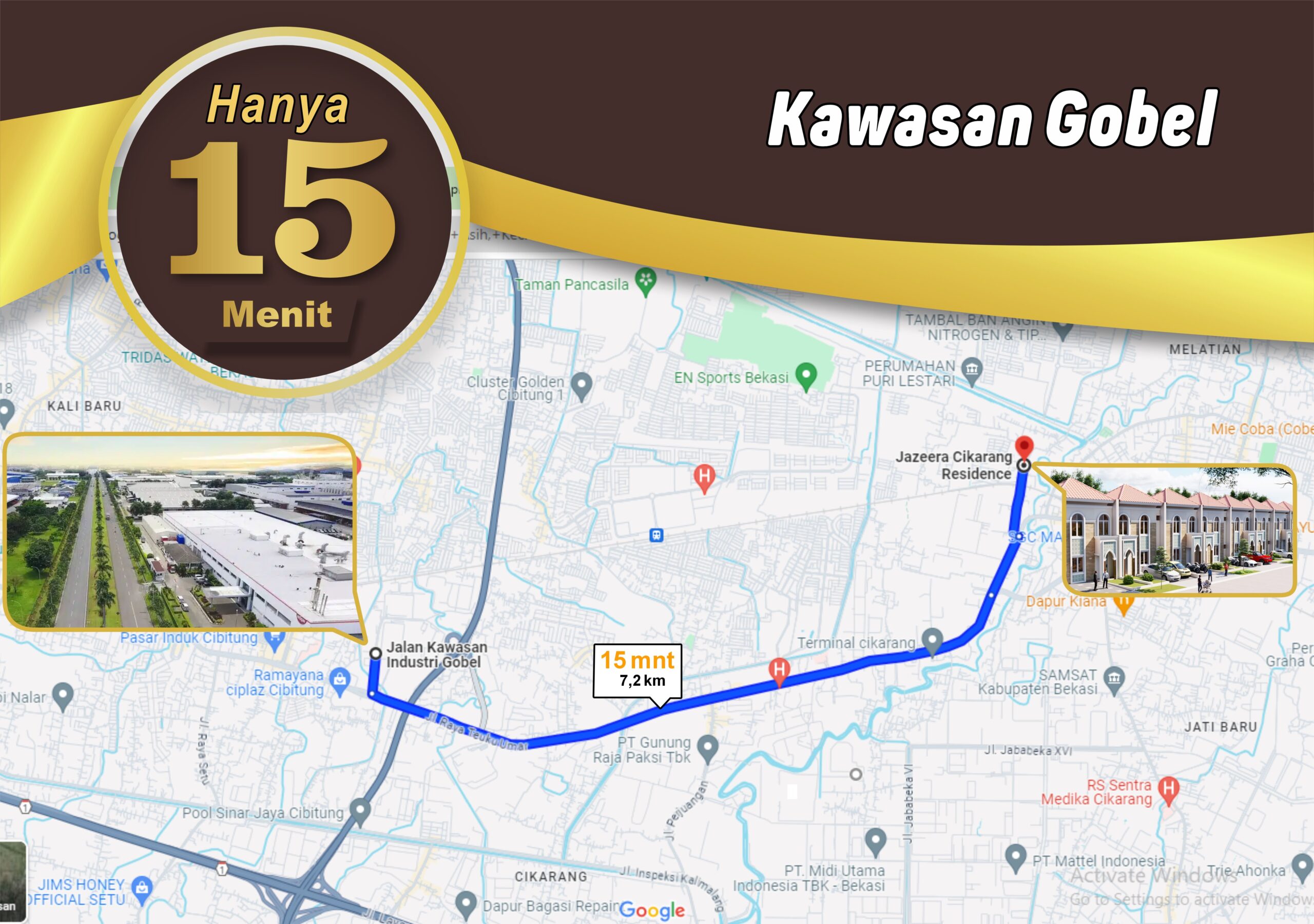 15 Menit Kawasan Gobel 15 Menit Kawasan Gobel