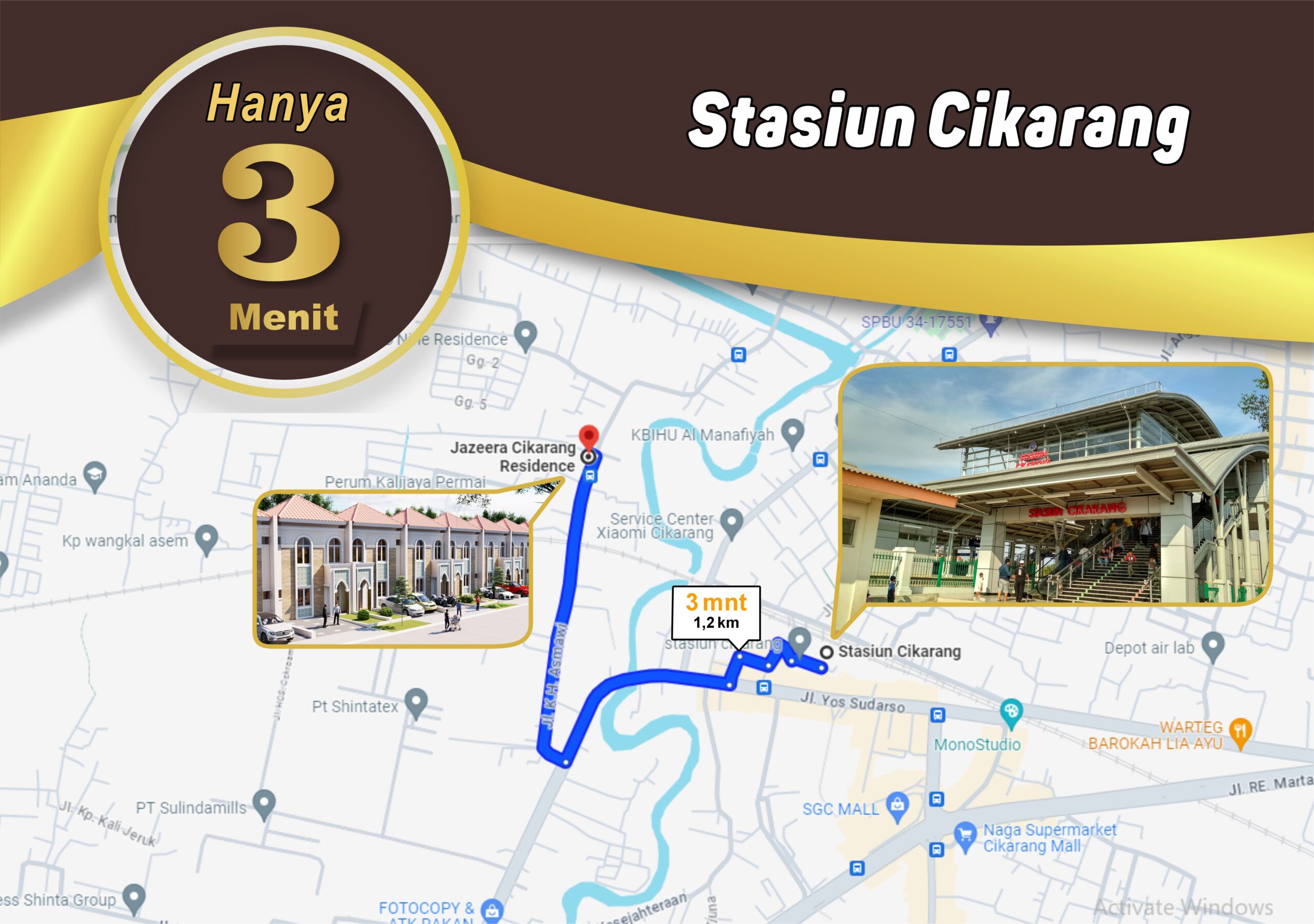 Akses Lokasi 3 Menit Stasiun Cikarang Akses Lokasi 3 Menit Stasiun Cikarang