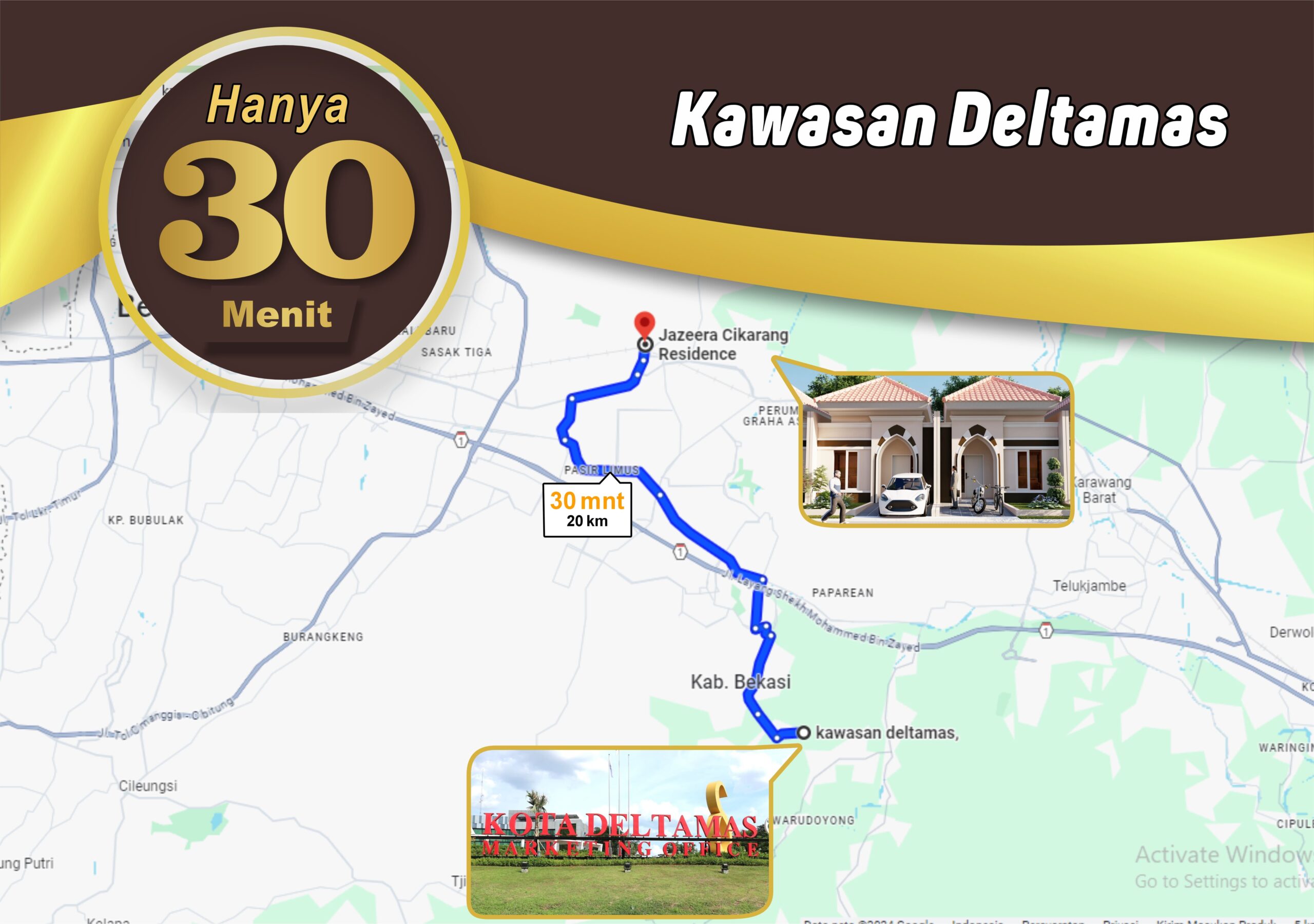 30 Menit Kawasan Deltamas 30 Menit Kawasan Deltamas